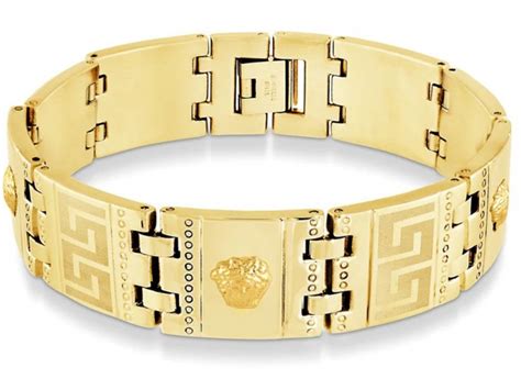 bracelet versace en argent|Versace bracelet 18k gold.